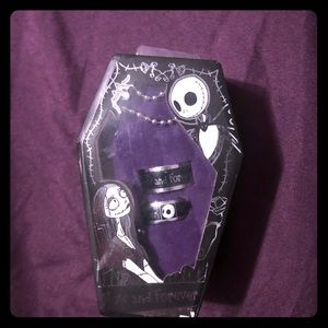 Disney Nightmare Before Christmas Necklace Rings